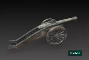 15-фунтовая пушка образца 1600 года STL