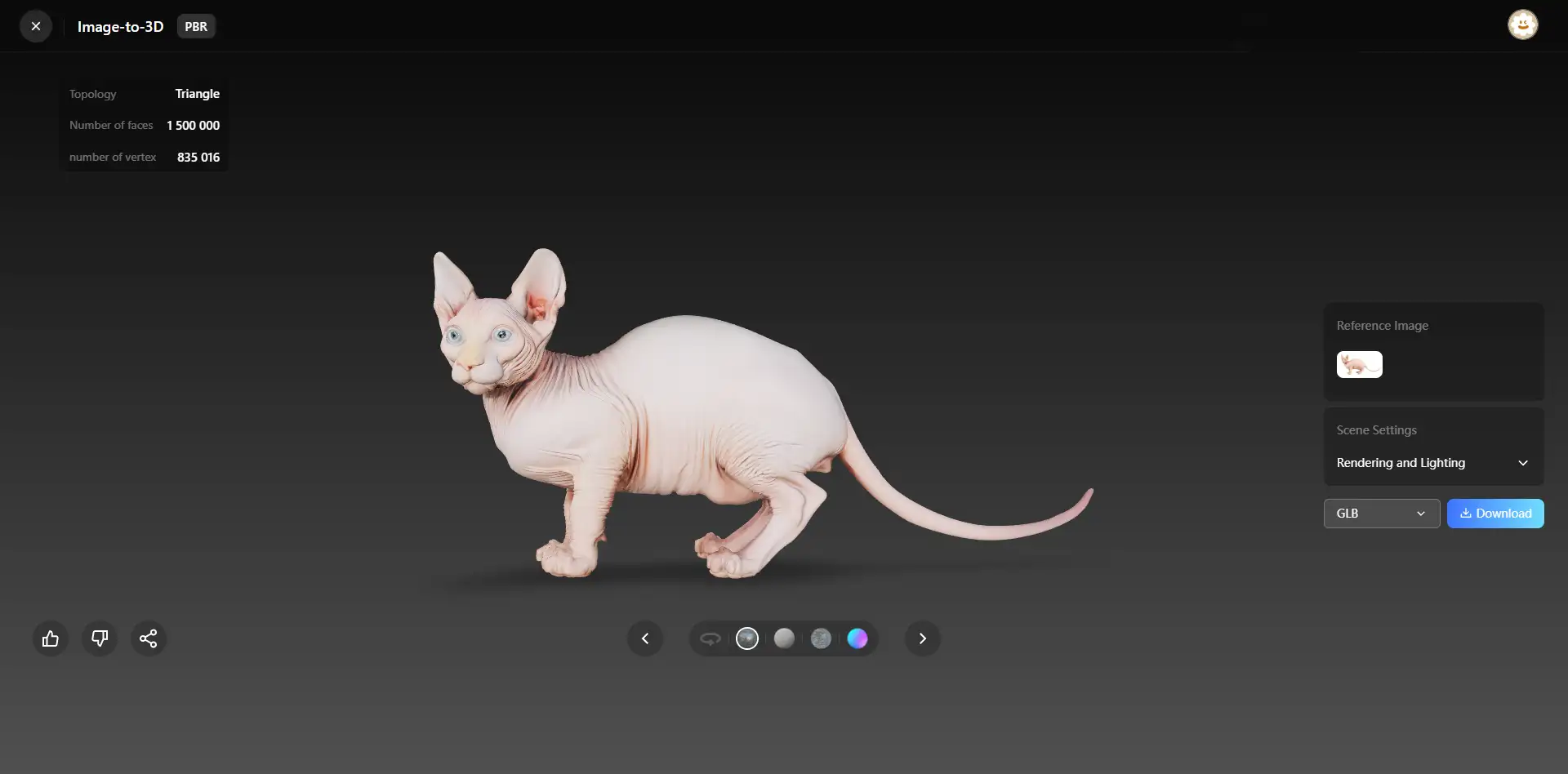 3D-модель котёнка по фотографии